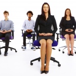 iStock sitting on office chairs